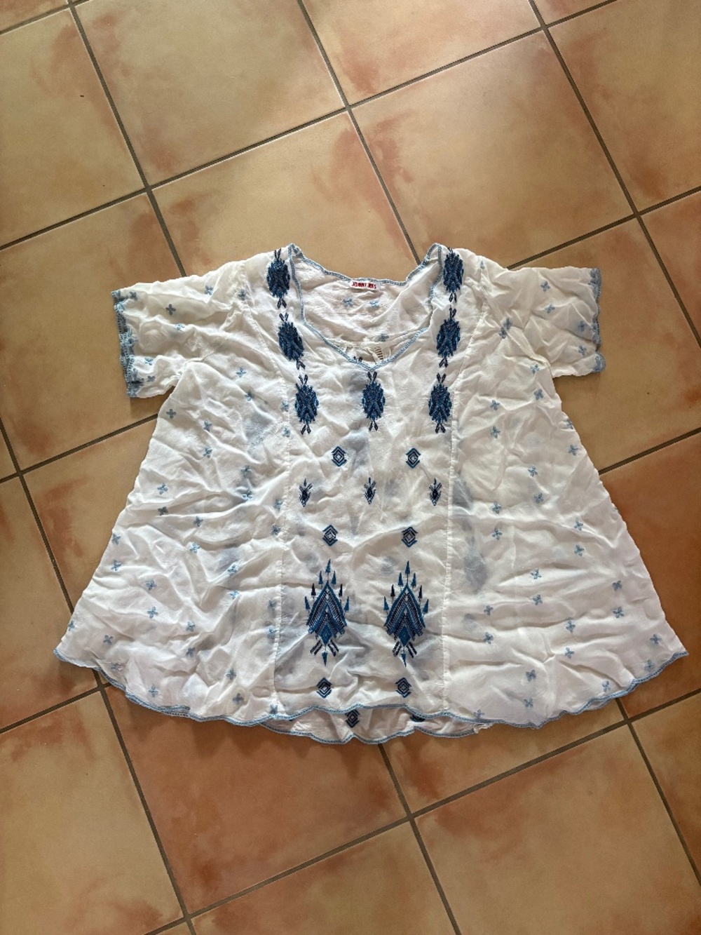 Beautiful Johnny Was Embroidered Top Blouse Size M